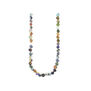 Multicoloured silk bead necklace